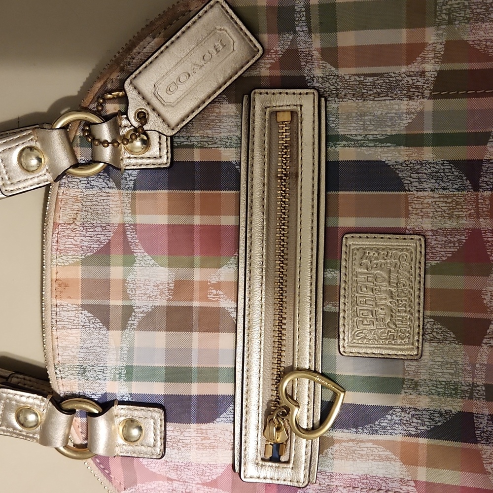 Coach plaid purse ๐ - Picture 2 of 11